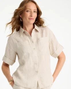 Linen Camp Collared Shirt