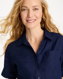 Linen Camp Collared Shirt