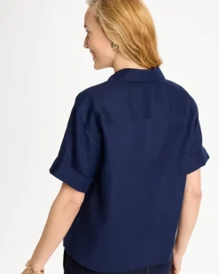 Linen Camp Collared Shirt