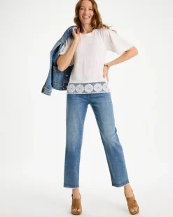Linen Crochet Tee