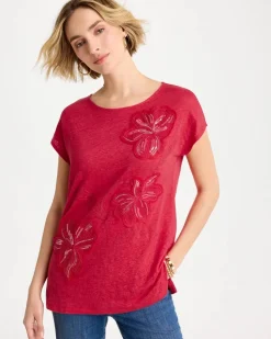 Linen Embellished Sequin Tunic