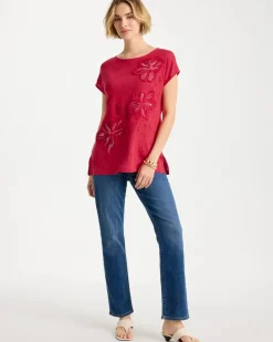 Linen Embellished Sequin Tunic