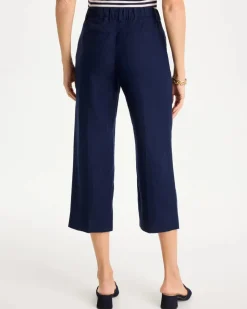 Linen Fly Front Pants