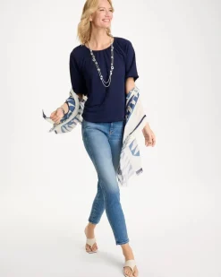 Linen Fringed Tee