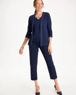 Linen Open Front Cardigan