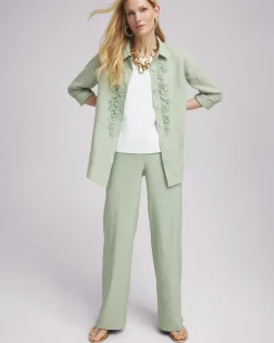 Linen Stretch Relaxed Pants