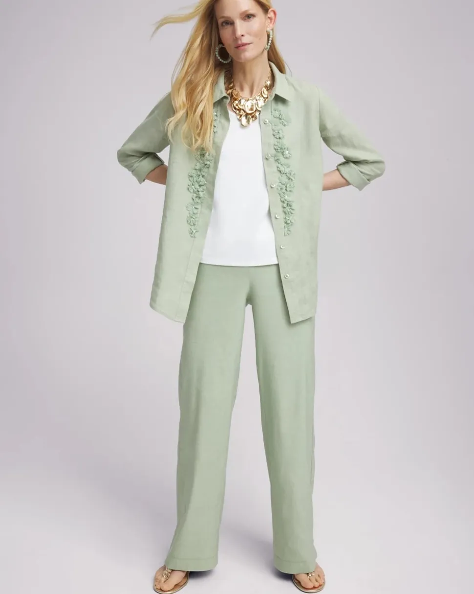 Linen Stretch Relaxed Pants
