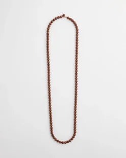 Long Beaded Single-Strand Necklace