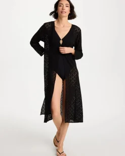 Long Knit Swim Cover-Up