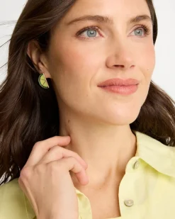 Luxurious Lime Stud Earrings