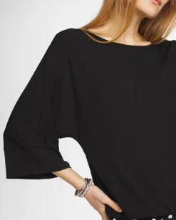 Matte Jersey Bubble Hem Top