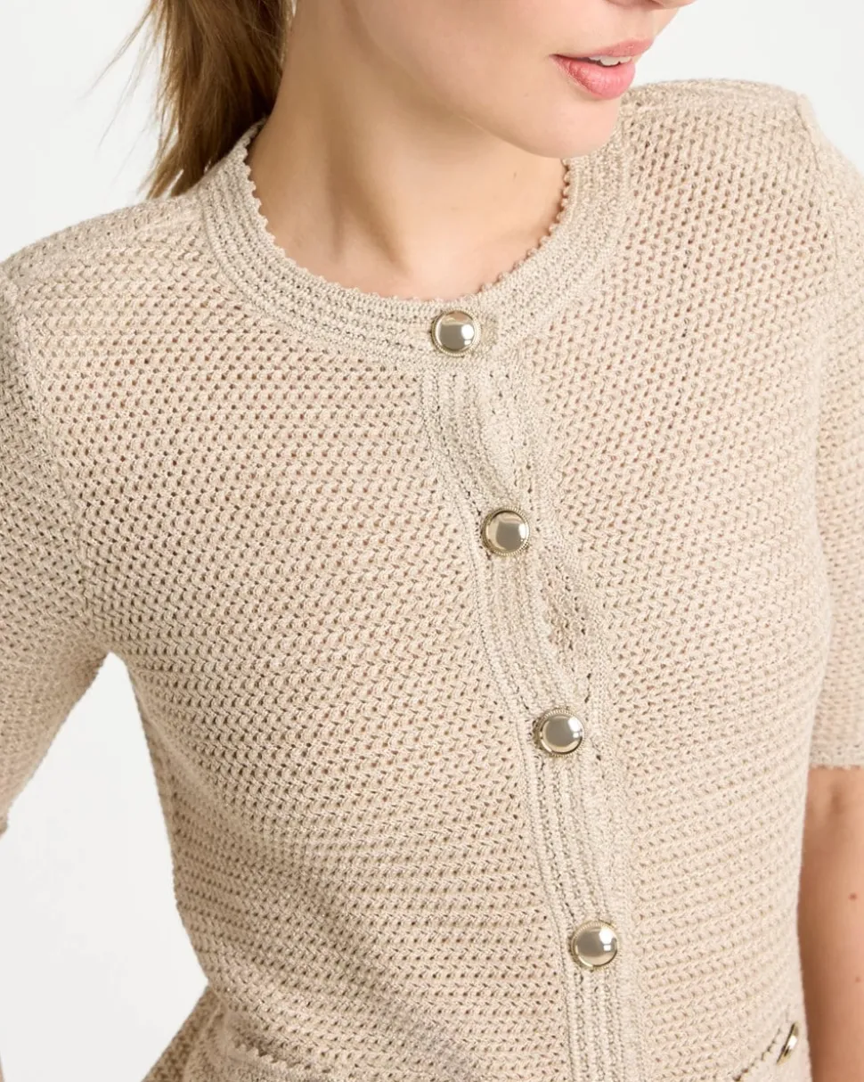 Metallic Lady Jacket Cardigan