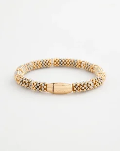 Mixed Metal Beaded Bracelet