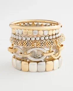 Mixed Metal Beaded Bracelet