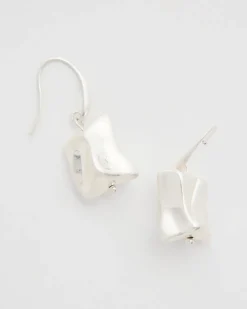Mixed Metal Drop Earrings