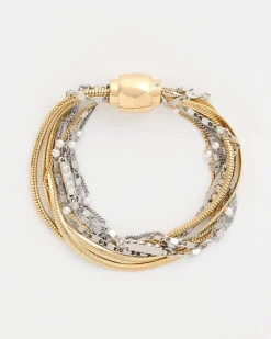 Mixed-Metal Magnetic Bracelet