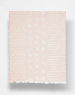 Neutral Polka Dot Oblong Scarf