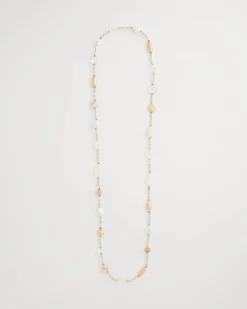 Neutral Shell Long Necklace