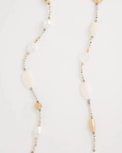 Neutral Shell Long Necklace