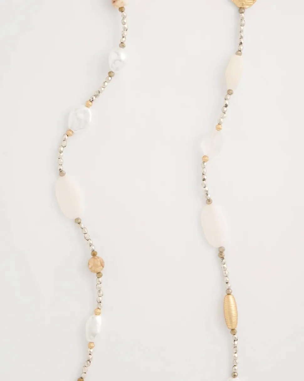 Neutral Shell Long Necklace