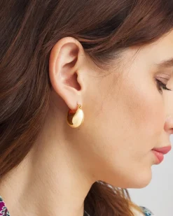 No Droop® Gold-Tone Huggie Hoop Earrings