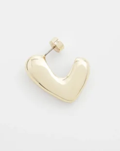 No Droop® Gold Tone Mini Hoops