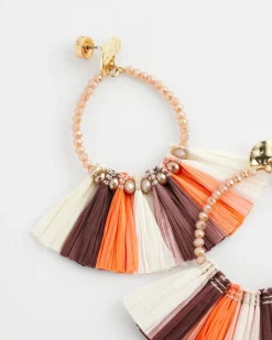 No Droop® Raffia Seed Bead Earrings