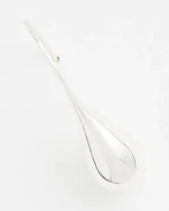 No Droop™ Silver Tone Teardrop Threader Earrings