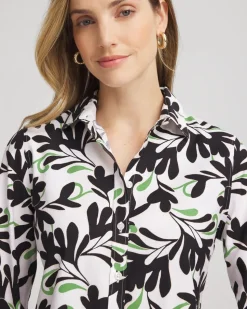 No Iron™ Abstract Floral Shirt