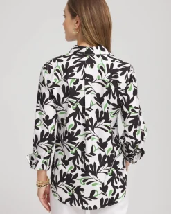 No Iron™ Abstract Floral Shirt
