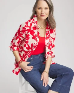 No Iron™ Floral Linen Shirt