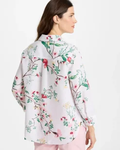 No Iron™ Kyoto Bloom Linen Shirt