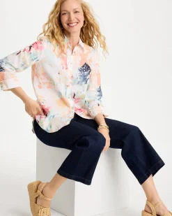 No Iron™ Linen Printed Shirt