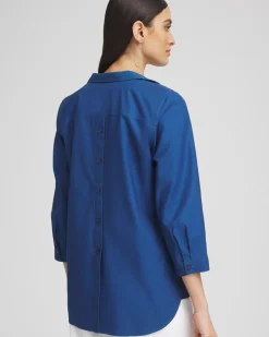 No Iron™ Paisley Buttonback Tunic