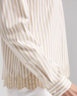 No Iron™ Scalloped-Hem Shirt
