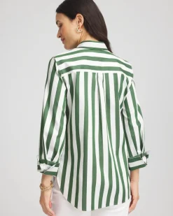No Iron™ Slimming Striped Shirt