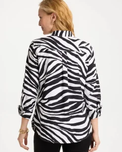 No Iron™ Stretch Animal Print Shirt