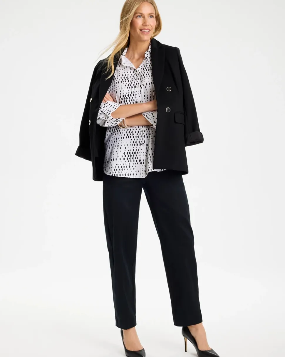 No Iron™ Stretch Geo Print Shirt