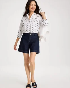 No Iron™ Stretch Jacquard Stars Shirt