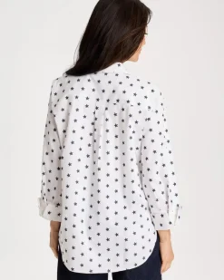 No Iron™ Stretch Jacquard Stars Shirt
