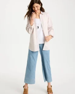 No Iron™ Stretch Neutral Gingham Shirt