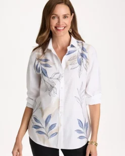 No Iron™ Stretch Placed Print Shirt