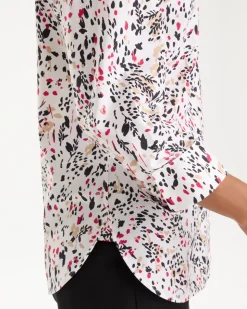 No Iron™ Stretch Pompeii Sway Print Shirt