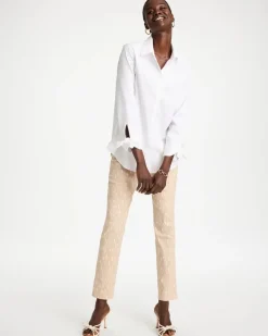 No Iron™ Stretch Poplin Tie-Cuff Tunic
