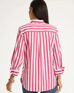 No Iron™ Stretch Slimming Striped Shirt