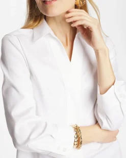 No Iron™ Stretch Splitneck Tunic