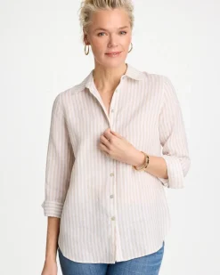 No Iron™ Striped Linen Shirt