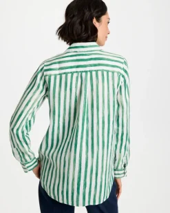 No Iron™ Striped Linen Tunic