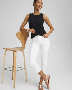 No Stain Girlfriend Cropped Jeans