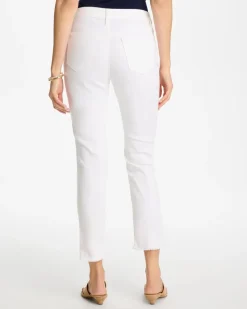 No-Stain Girlfriend Frayed Ankle Jeans
